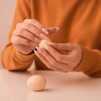 Dietitian consulting with a client, showing healthy food options