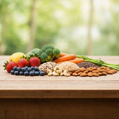 Aliments sains et équilibrés pour un régime alimentaire